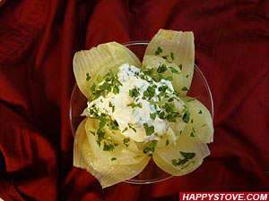 Grilled Onions with Cream Cheese and Parsley Spread