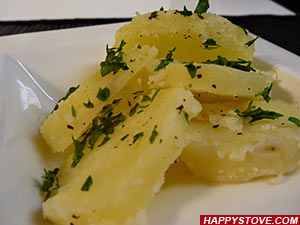 Oil free Parsley Potato Salad - By happystove.com